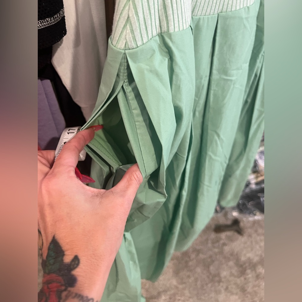 Free People Drops Of Venus Drop Waist Midi Dress, Lime Green, Various Sizes NWOT - Picture 10 of 10